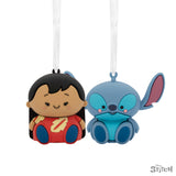 Better Together Disney Lilo & Stitch Magnetic Christmas Ornaments, Set of 2, Shatterproof