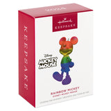 Keepsake Christmas Ornament 2024, Disney Mickey Mouse Rainbow Mickey, Gifts for Disney Fans