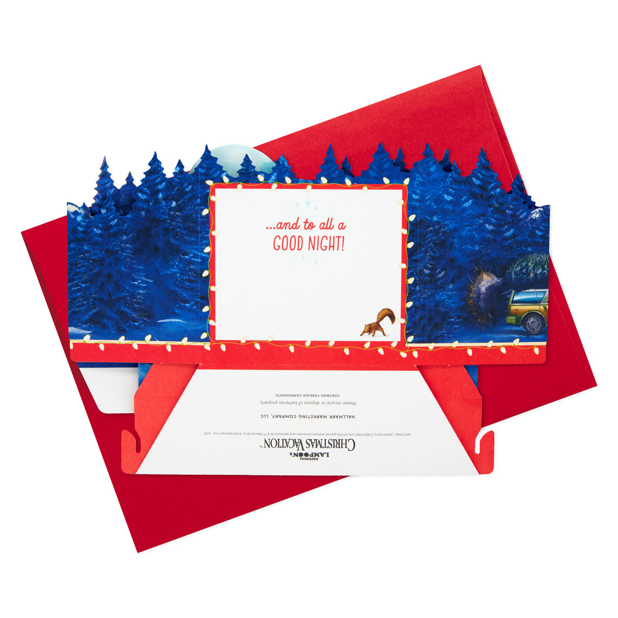 Hallmark Paper Wonder Musical Pop Up Christmas Card (National Lampoon's Christmas Vacation, Plays Hallelujah Chorus)