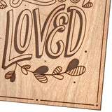 Signature Wood Valentines Day Card (So Loved)