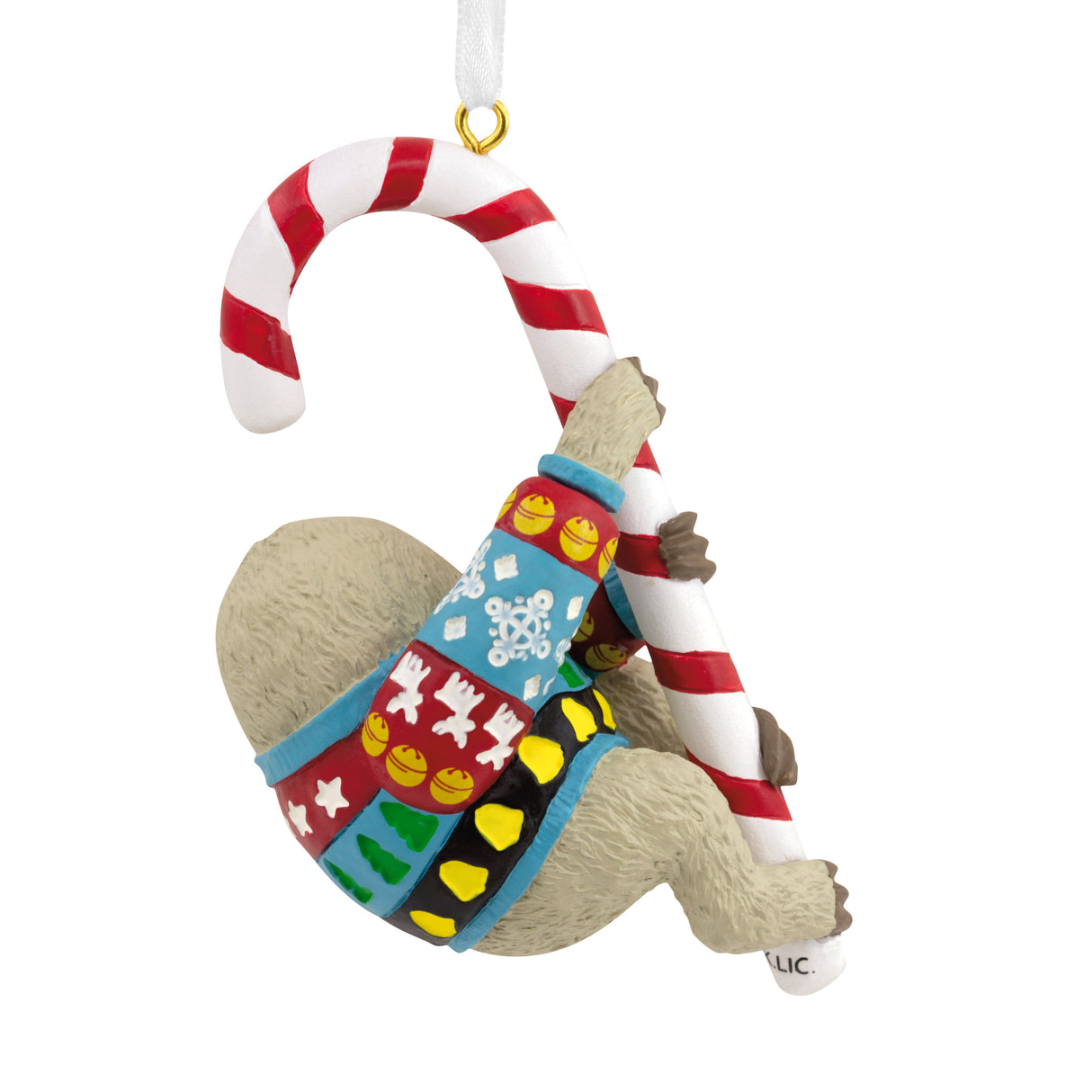 Sloth in Ugly Christmas Sweater Christmas Ornament