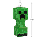 Minecraft Creeper Christmas Ornament, Blown Glass