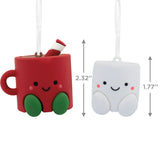 Better Together Hot Cocoa and Marshmallow Magnetic Christmas Ornaments for Tree, Set of 2