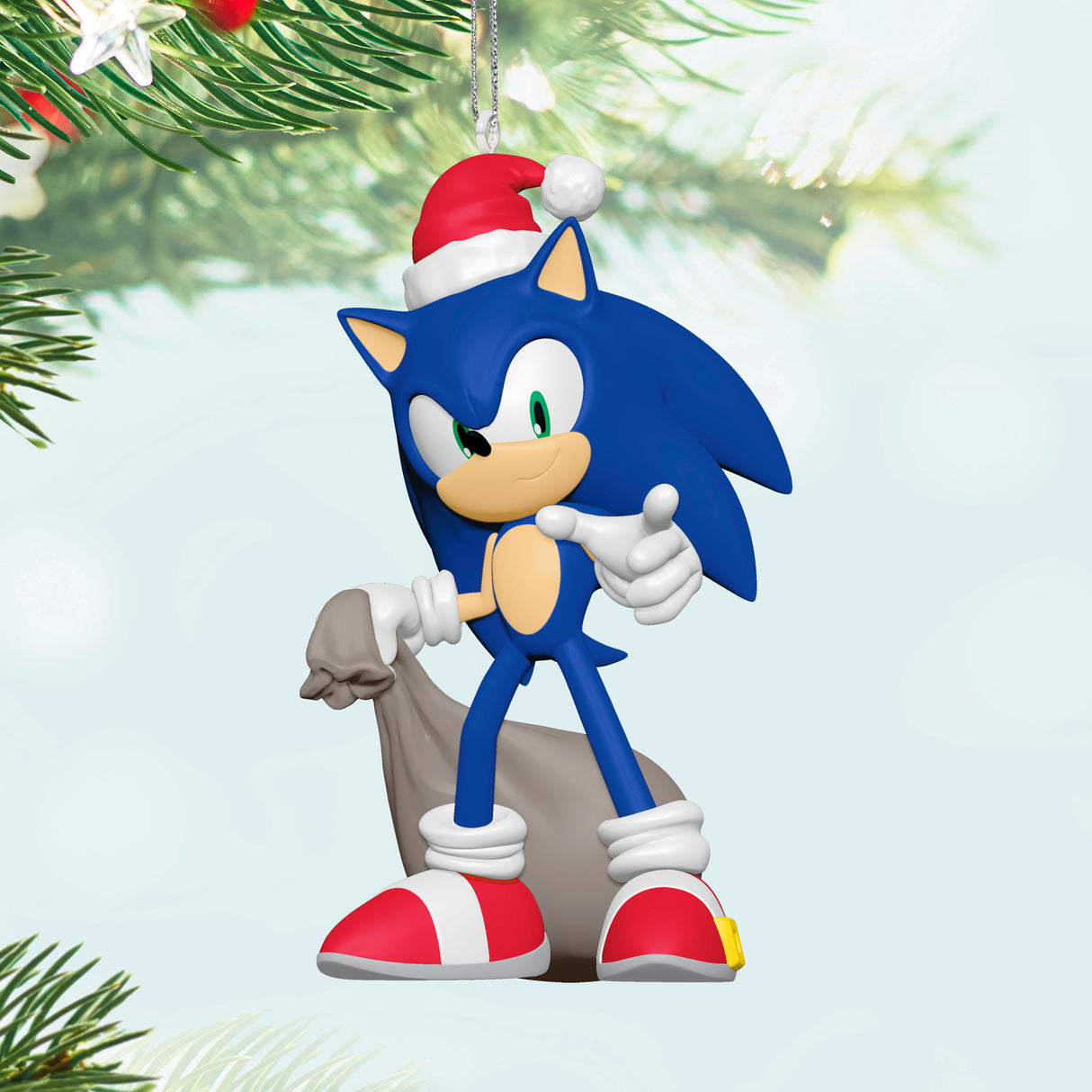 Keepsake Christmas Ornament 2024, Sonic the Hedgehog Santa Sonic, Gifts for Gamers