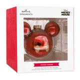 Hallmark Christmas Ornament (Disney Mickey Mouse Ears Icon, Glass)