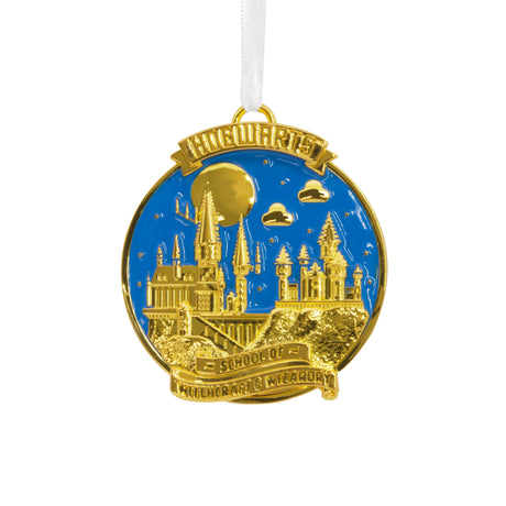 Harry Potter Hogwarts Christmas Ornament, Metal