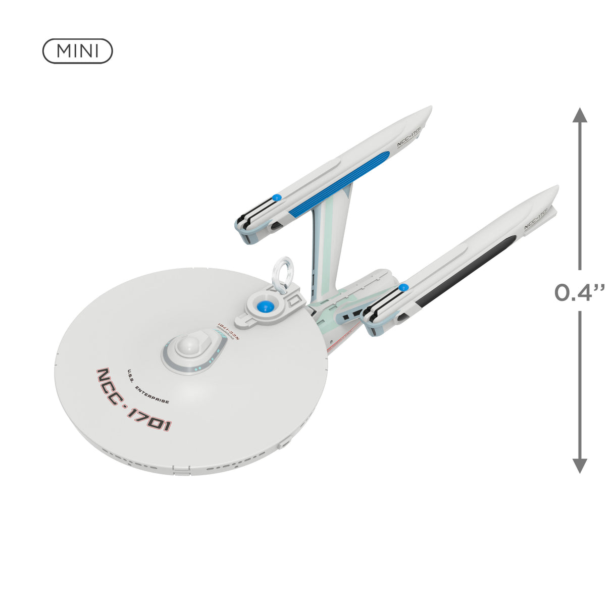 Keepsake 0.4" Mini Christmas Ornament 2024, Star Trek: The Motion Picture U.S.S. Enterprise NCC-1701 Refit, Gifts for Trekkies