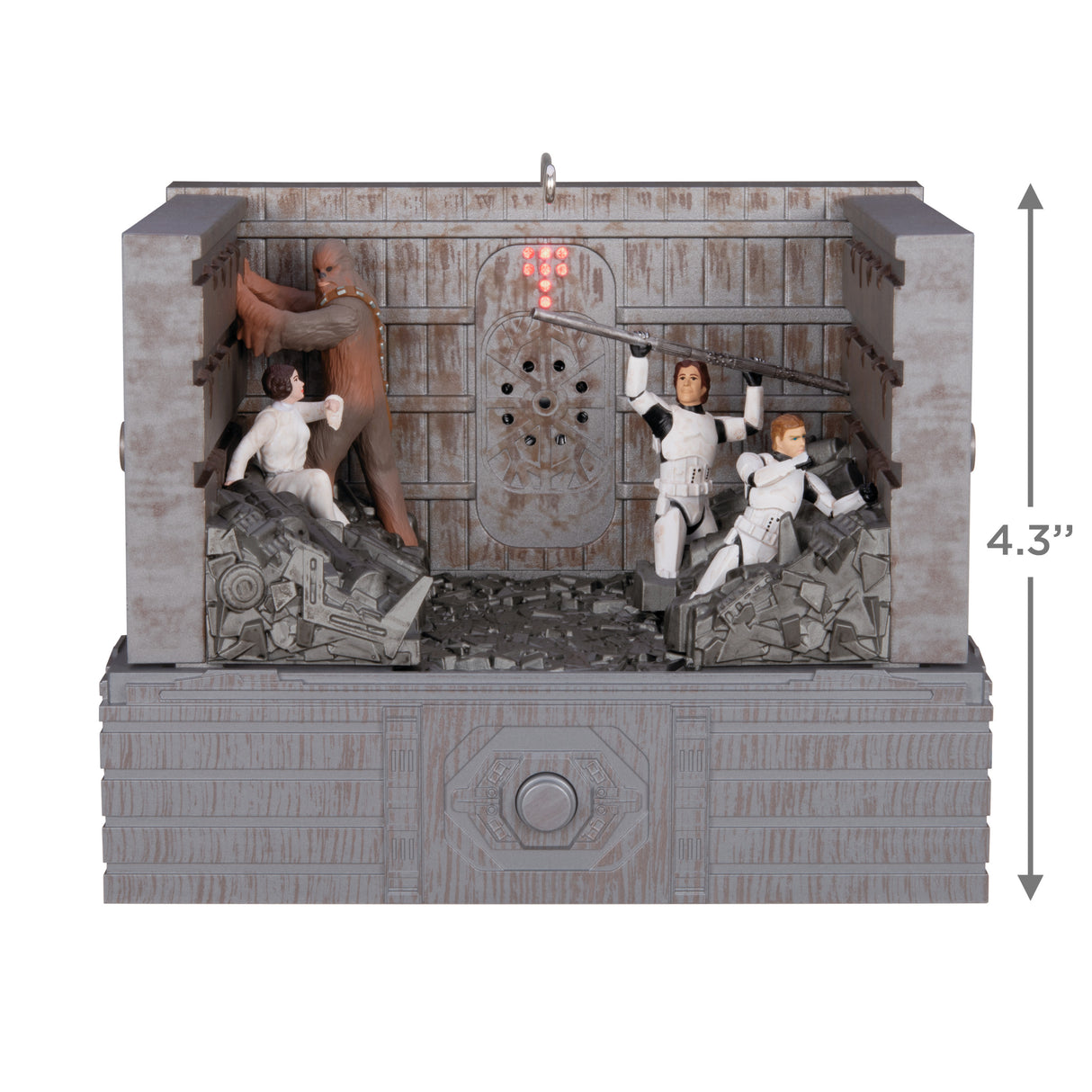 Keepsake Christmas Ornament 2024, Star Wars: A New Hope "Shut Down the Garbage Mashers!" With Light, Sound and Motion, Gifts for Star Wars Fans