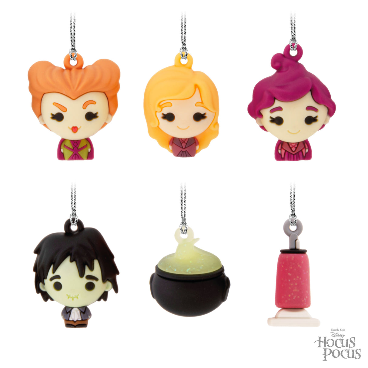 Hallmark Mini Ornaments (Disney Hocus Pocus, Shatterproof), Set of 6