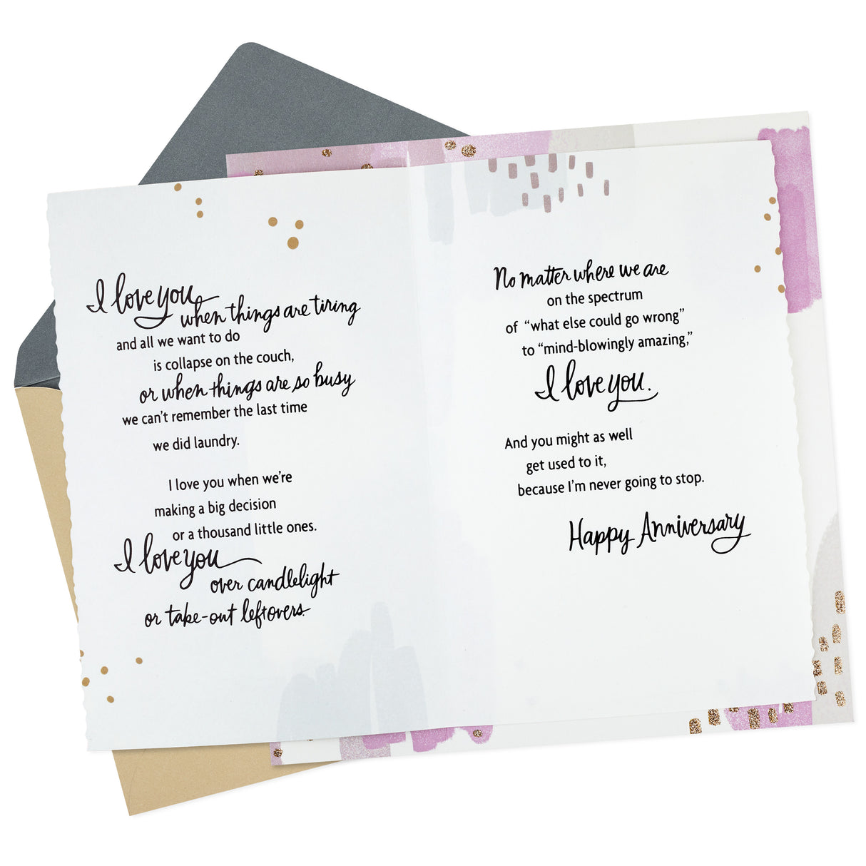 Hallmark Anniversary Card for Husband, Wife, Boyfriend, Girlfriend (Love You All the Time)