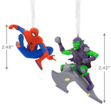 Marvel Spider-Man and Green Goblin Christmas Ornaments, Set of 2