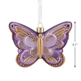 Signature Butterfly Glass Christmas Ornament