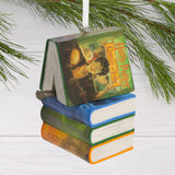 Harry Potter Books and Wand Christmas Ornament