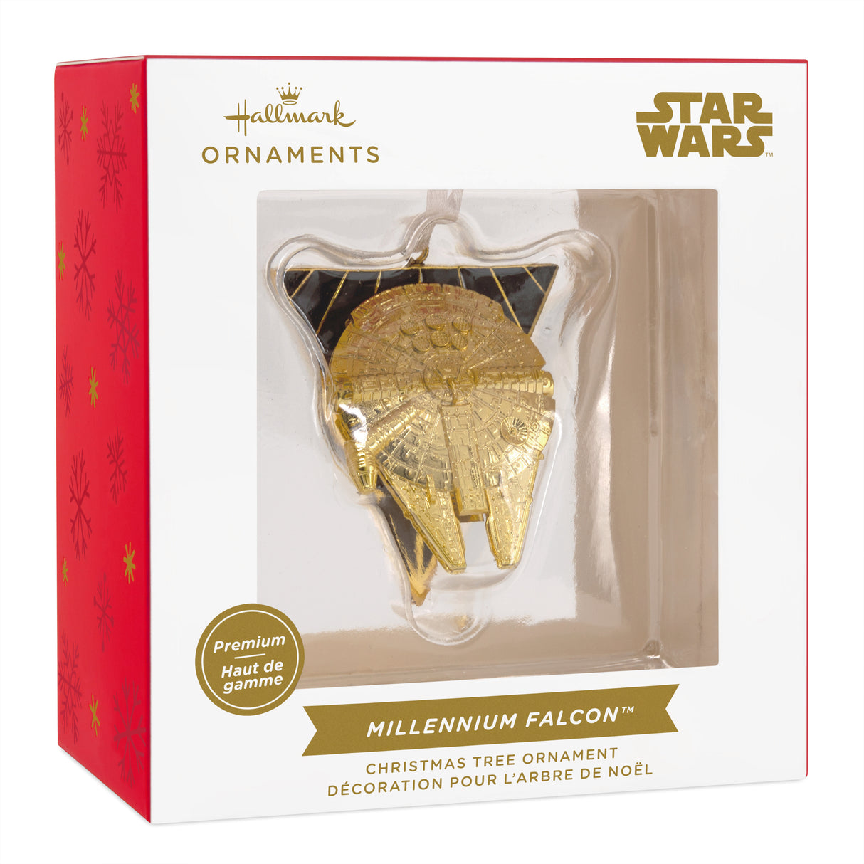 Star Wars Millenium Falcon Christmas Ornament, Premium Metal, May the 4th