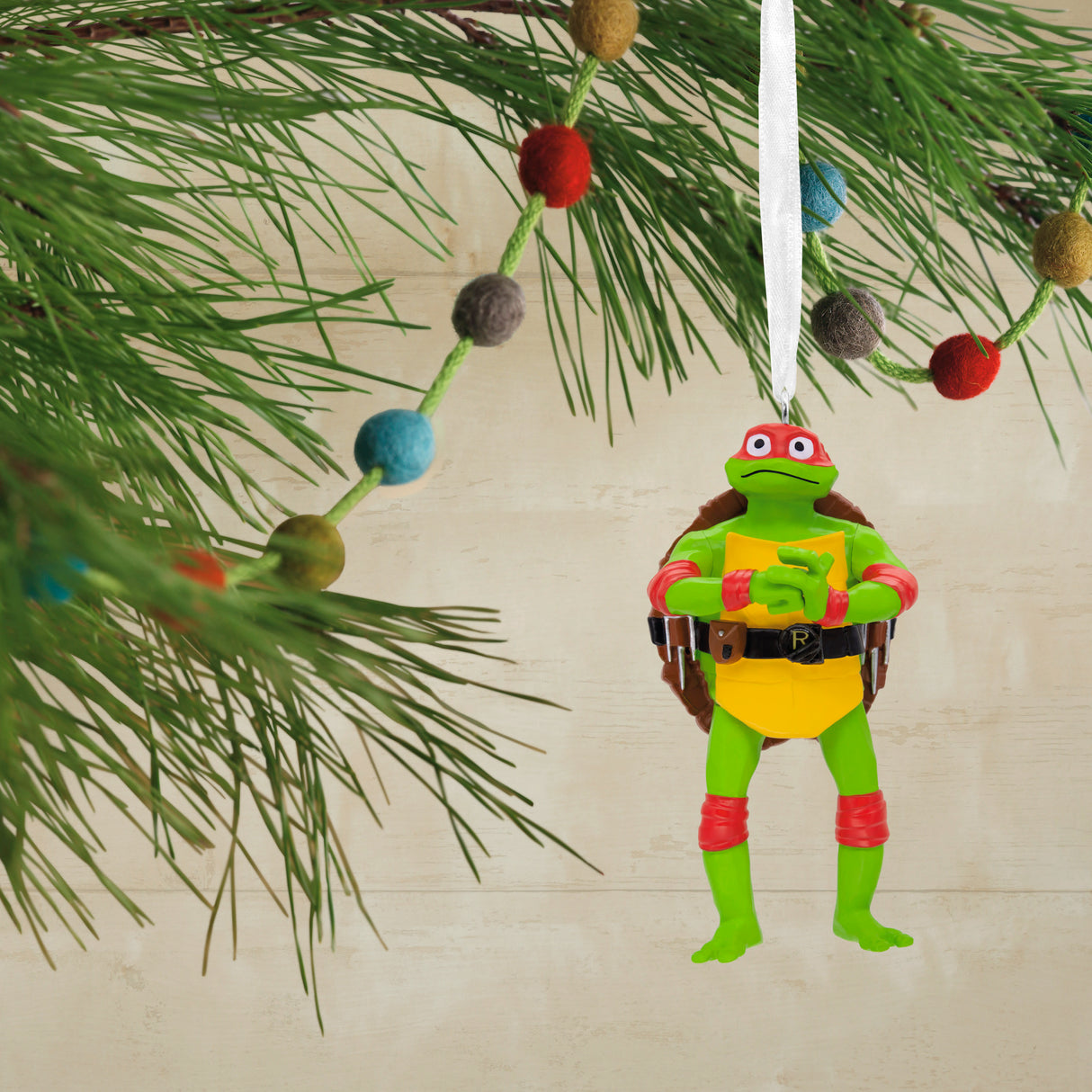 Teenage Mutant Ninja Turtles: Mutant Mayhem Raphael Christmas Ornament