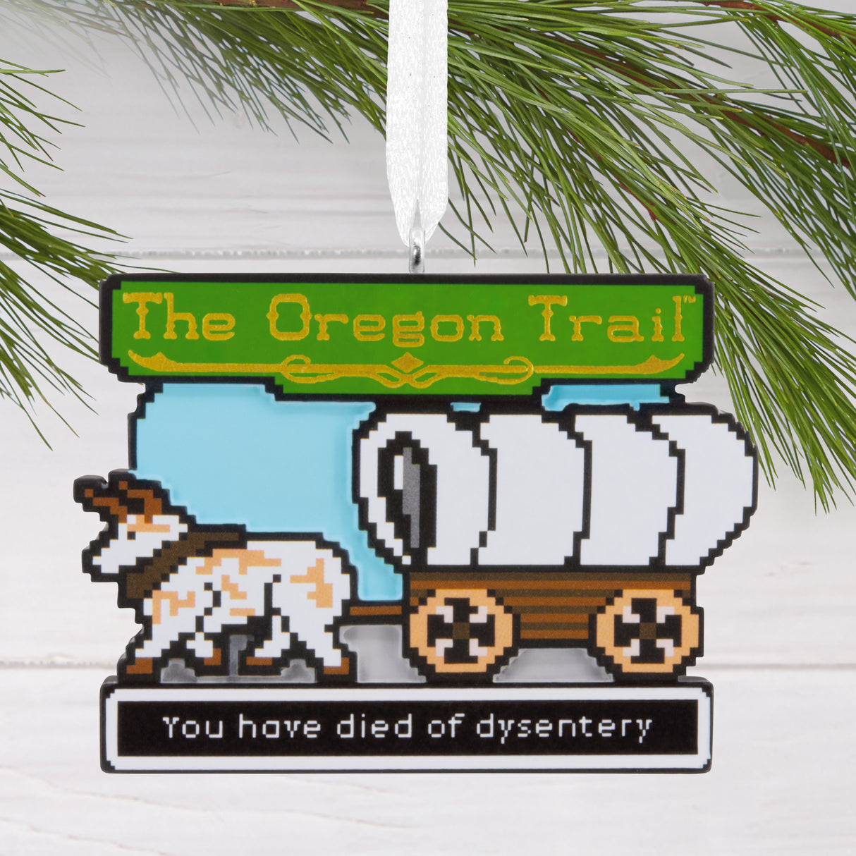 The Oregon Trail Video Game Christmas Ornament