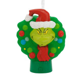 Dr. Seuss's How the Grinch Stole Christmas! Grinch in Wreath Christmas Ornament With Light