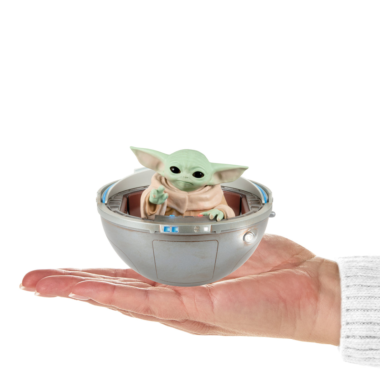 Keepsake Christmas Ornament 2024, Star Wars: The Mandalorian Grogu in Hovering Pram With Light, Sound and Motion, Gifts for Star Wars Fans