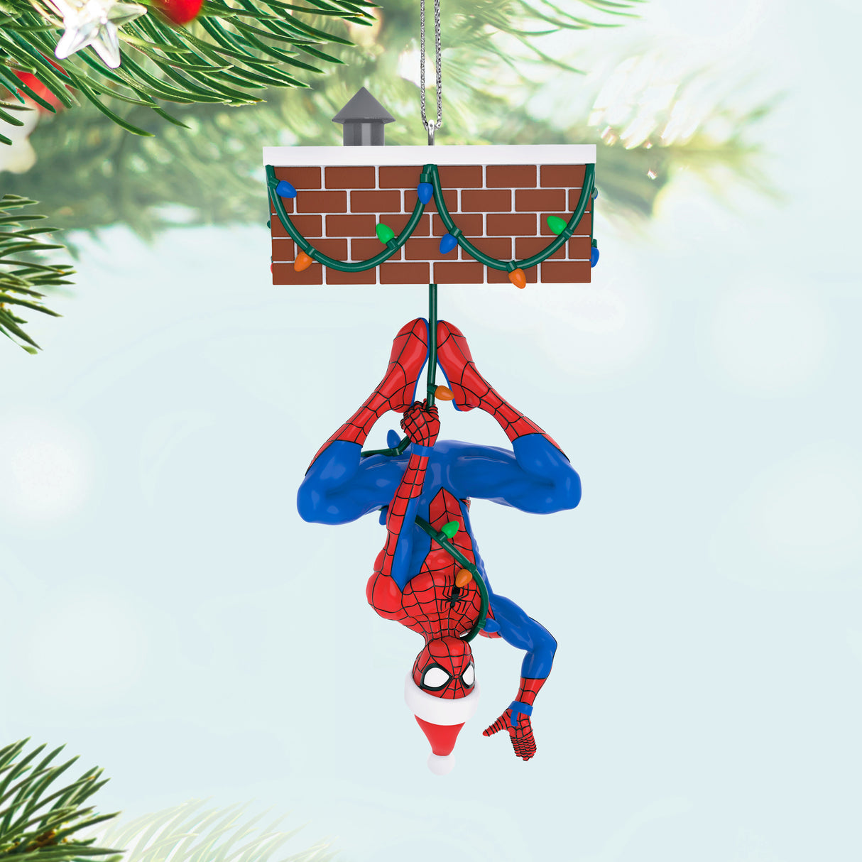 Hallmark Keepsake Christmas Ornament (Marvel Spider-Man Peekbuster With Motion-Activated Sound)
