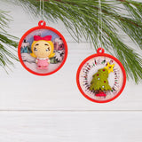 Dr. Seuss's How the Grinch Stole Christmas! Scenes Mini Christmas Ornaments, Shatterproof, Set of 4