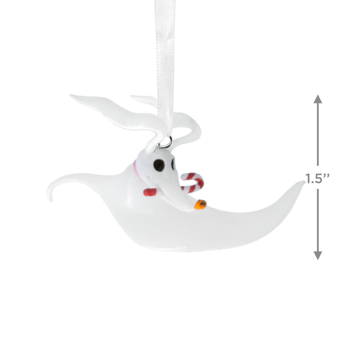 Hallmark Christmas Ornament (Disney Tim Burton's The Nightmare Before Christmas Zero With Candy Cane)