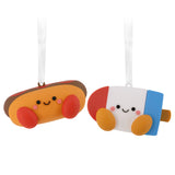 Hallmark Christmas Ornaments (Better Together Hot Dog and Freeze Pop Magnetic), Set of 2