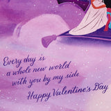 Hallmark Disney Valentine's Day Card for Husband, Wife, Boyfriend, Girlfriend (Aladdin, Whole New World)