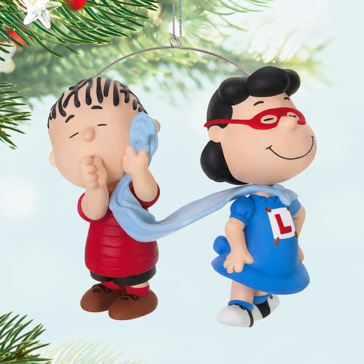 Keepsake Christmas Ornament 2024, The Peanuts Gang Super Lucy and Linus, Gifts for Peanuts Fans