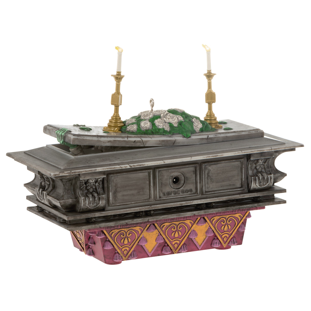 Hallmark Keepsake Christmas Ornament (Disney The Haunted Mansion Collection The Coffin in the Conservatory With Light and Sound)