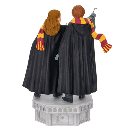 Keepsake Christmas Ornament, Harry Potter and the Chamber of Secrets Collection Ron Weasley and Hermione Granger With Light and Sound, Gifts for Harry Potter Fans