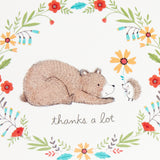 Baby Shower Thank You Cards Assortment, Woodland Animals (48 Cards with Envelopes for Baby Boy or Baby Girl) Deer, Owl, Bear, Fox