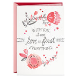 Anniversary Card for Significant Other (Love at First Everything) for Romantic Birthday, Love, Valentine's Day