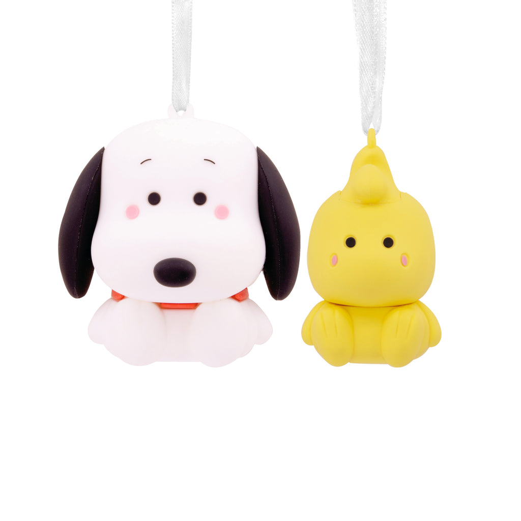 Hallmark Better Together Snoopy and Woodstock Magnetic Christmas Ornaments for Tree, Set of 2