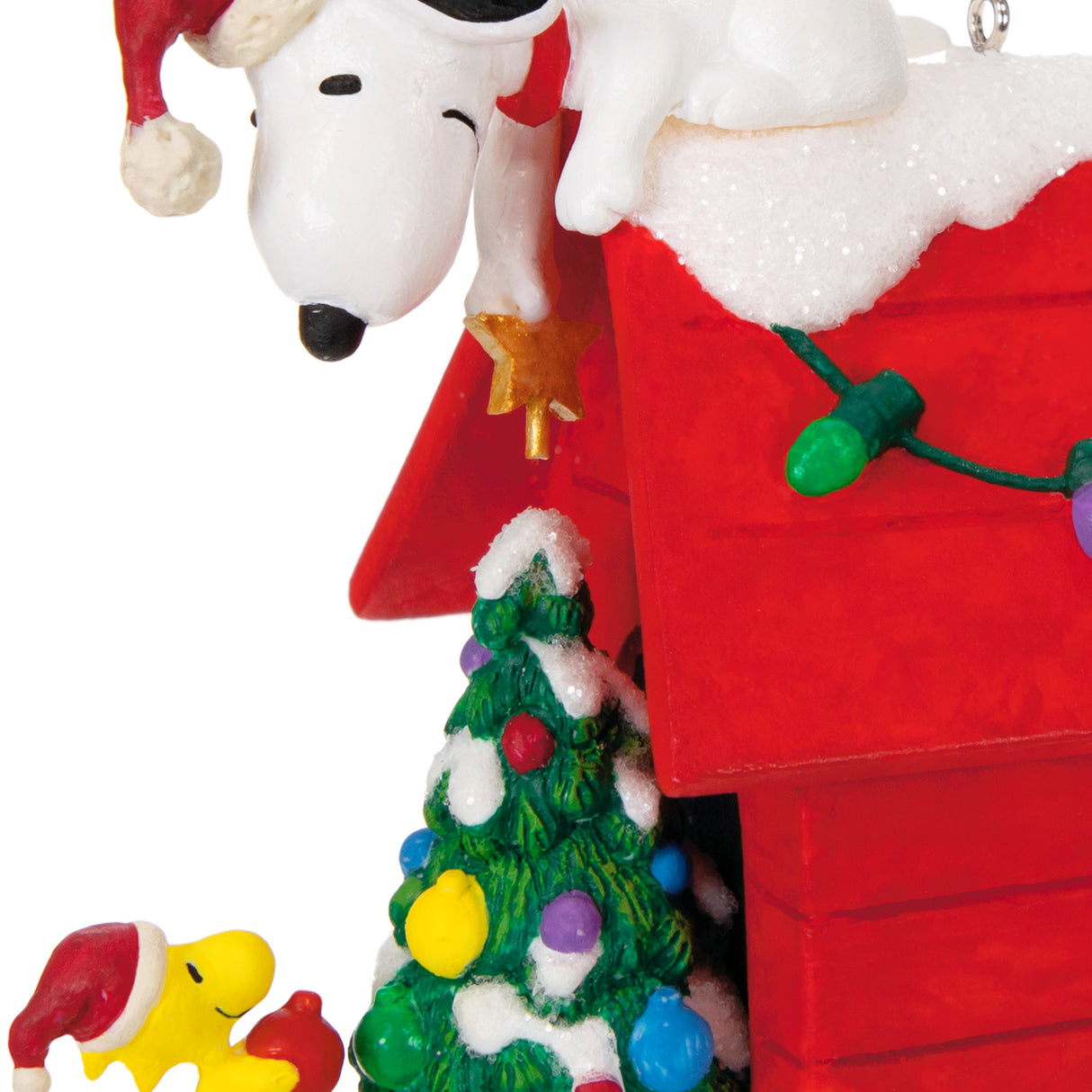 Keepsake Christmas Ornament 2024, The Peanuts Gang Deck the Doghouse Musical With Light, Gifts for Peanuts Fans