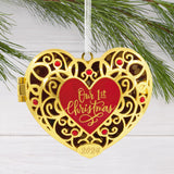 Our First Christmas Heart Locket 2024 Christmas Ornament, Metal