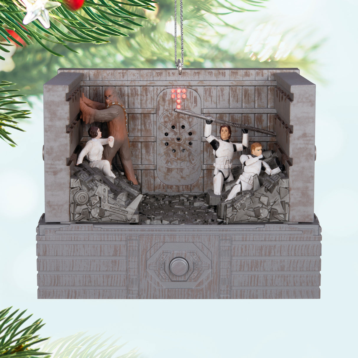 Keepsake Christmas Ornament 2024, Star Wars: A New Hope "Shut Down the Garbage Mashers!" With Light, Sound and Motion, Gifts for Star Wars Fans