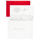 Boxed Holiday Cards (Season's Greetings Snowflake, 40 Holiday Cards with Envelopes)