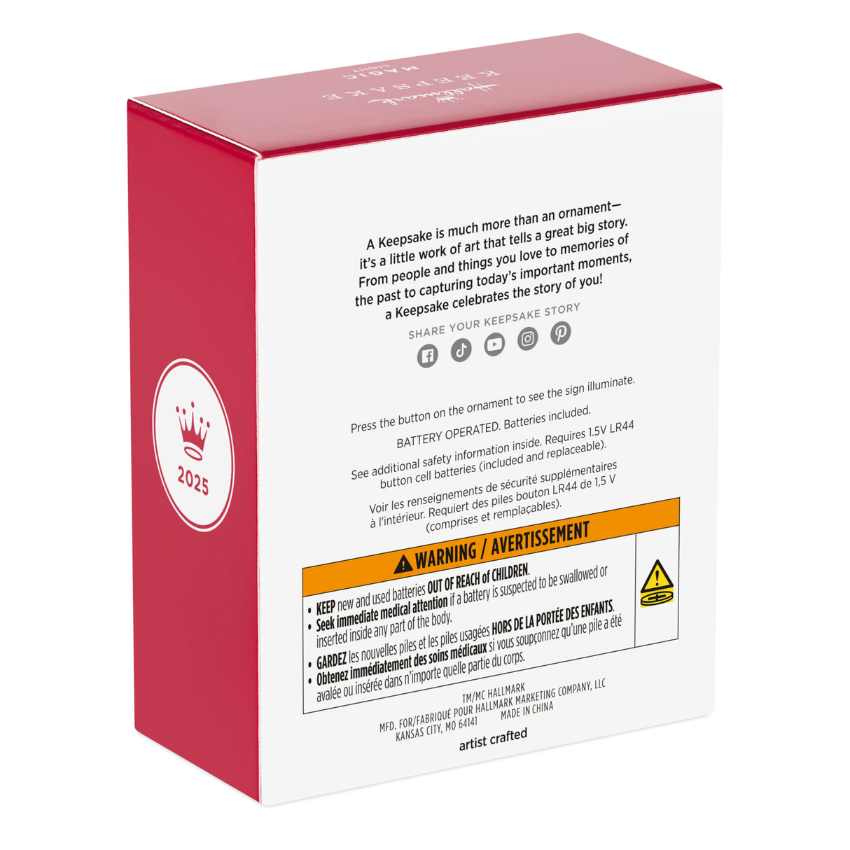 Hallmark Keepsake Christmas Ornament (Beetlejuice Here Lies Beetlejuice With Light)