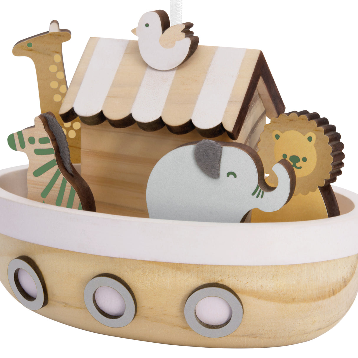 Signature Noah's Ark Wood Christmas Ornament