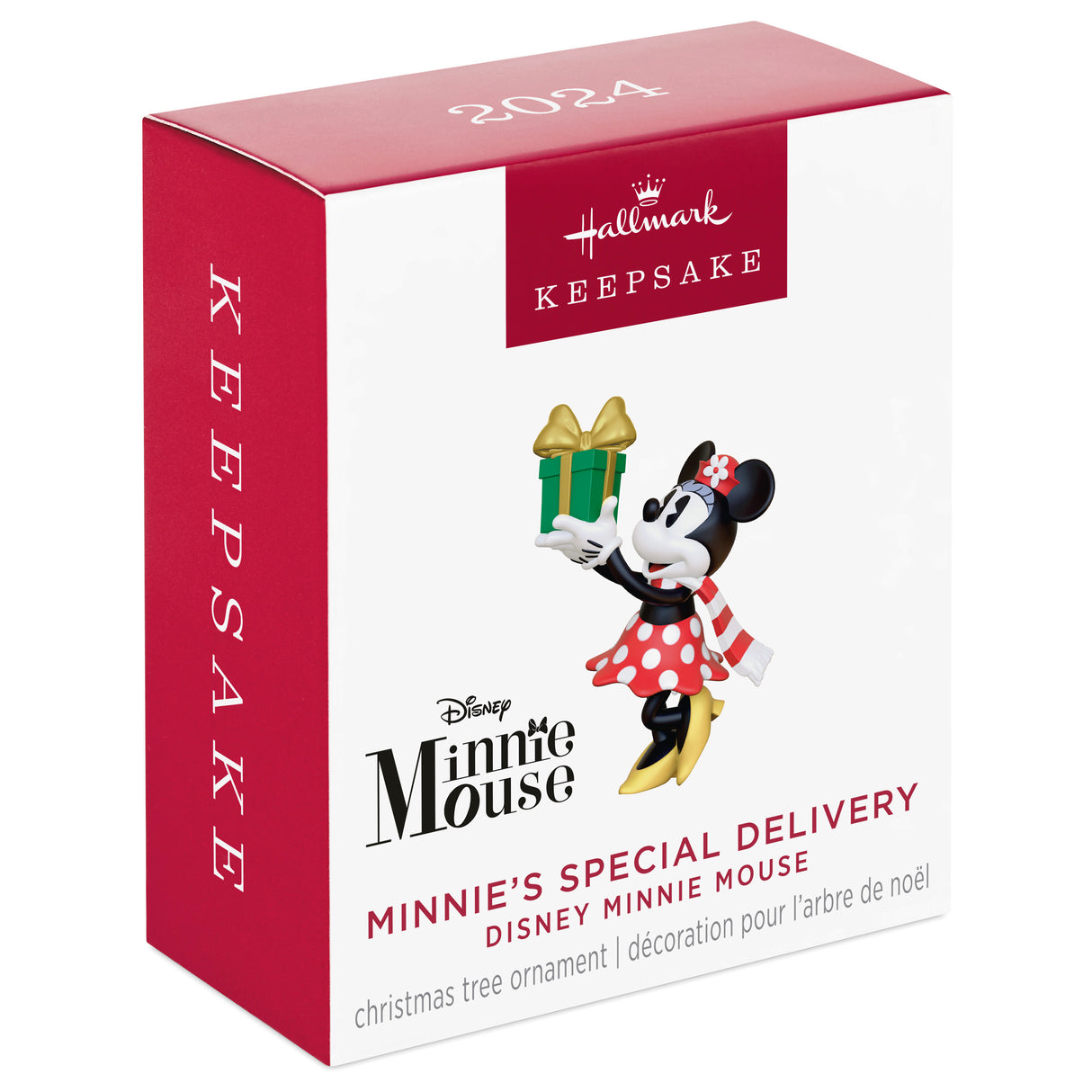 Keepsake 1.31" Mini Christmas Ornament, Disney Minnie Mouse Minnie's Special Delivery, Gifts for Disney Fans