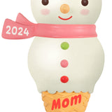 Keepsake Christmas Ornament 2024, Mom Snowman Ice Cream Cone 2024, Gifts for Moms