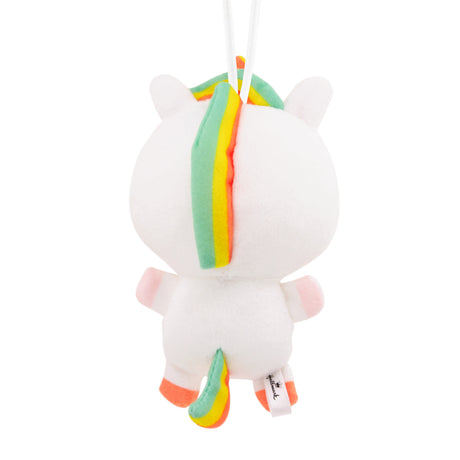 Hallmark Christmas Ornament (Unicorn With Rainbow Mane, Plush Fabric)