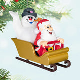 Keepsake Christmas Ornament 2024, Frosty the Snowman Frosty and Santa, Christmas Movie Gifts