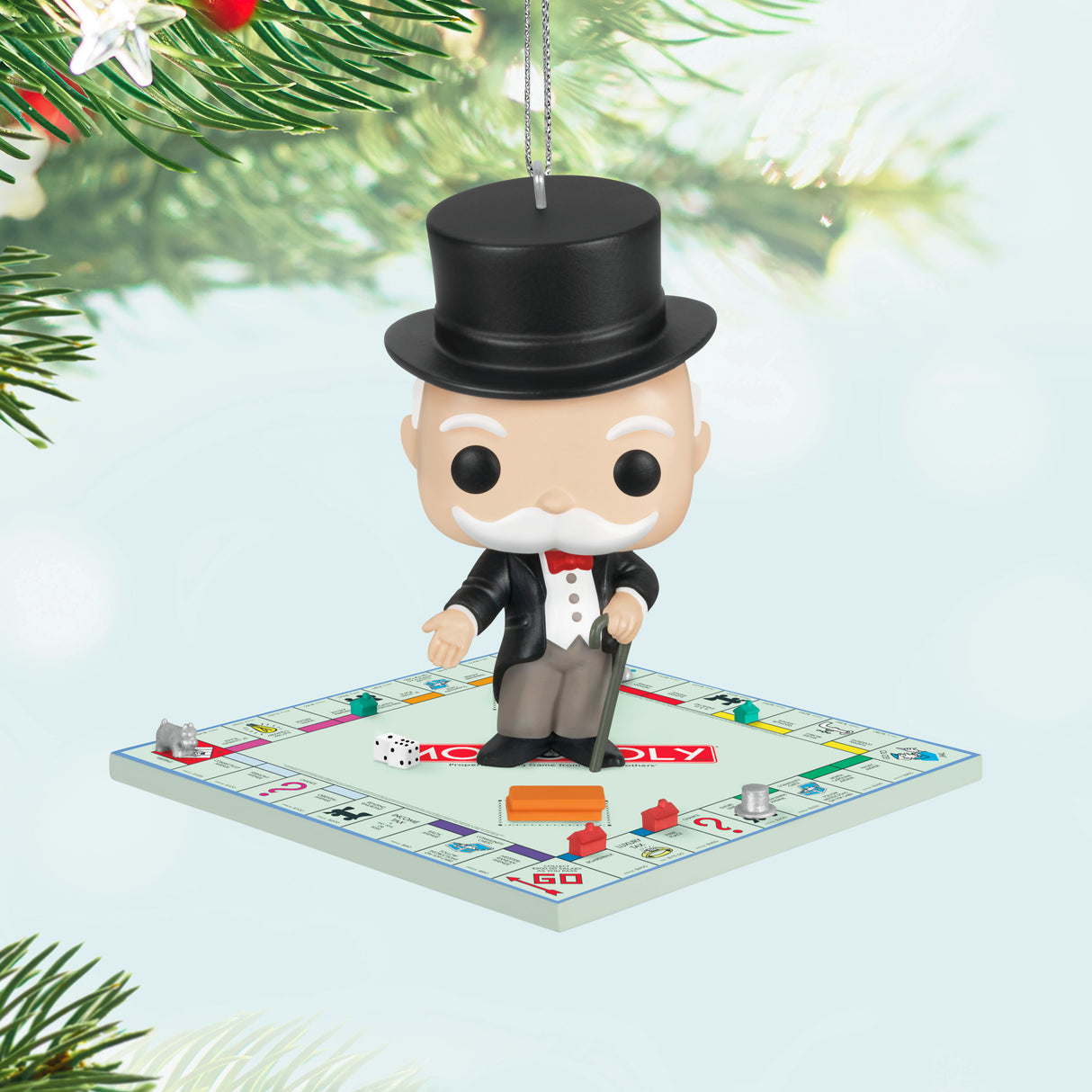 Keepsake Christmas Ornament 2024, Monopoly Mr. Monopoly Funko POP!, Family Gifts