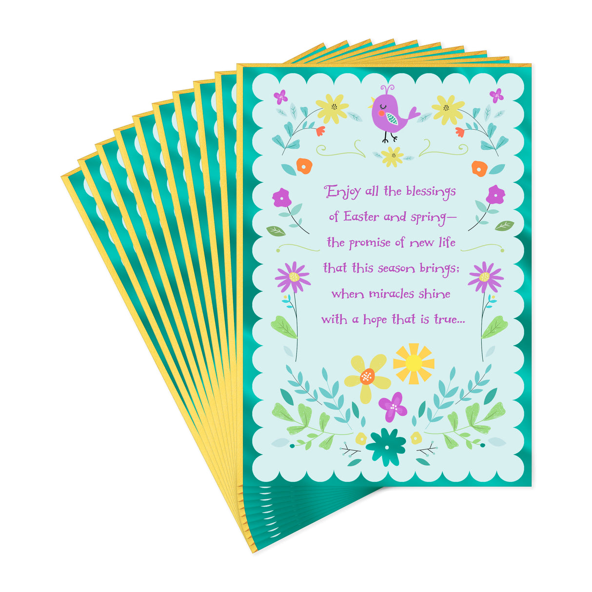 Hallmark Pack of Thank You Cards, Nurses Day Cards (4 Cards with Envelopes, Care You Give)