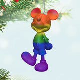 Keepsake Christmas Ornament 2024, Disney Mickey Mouse Rainbow Mickey, Gifts for Disney Fans