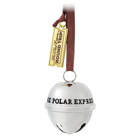 Keepsake Christmas Ornament 2024, The Polar Express 20th Anniversary Santa's Sleigh Bell 2024, Metal, Christmas Movie Gifts