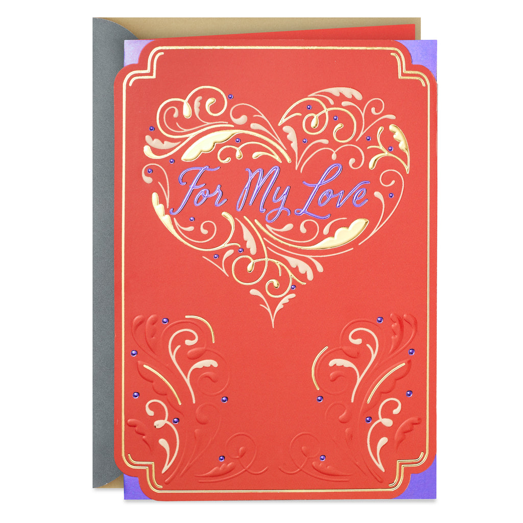 Hallmark Anniversary Card, Love Card, Romantic Birthday Card for Women (Best Thing That Ever Happened to Me)