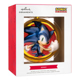 Sonic the Hedgehog Christmas Ornament, Blown Glass