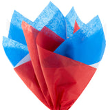 Red, White and Blue Bulk Tissue Paper (120 Sheets) for Gift Bags, Birthdays, Graduations, Fourth of July, Christmas, Hanukkah